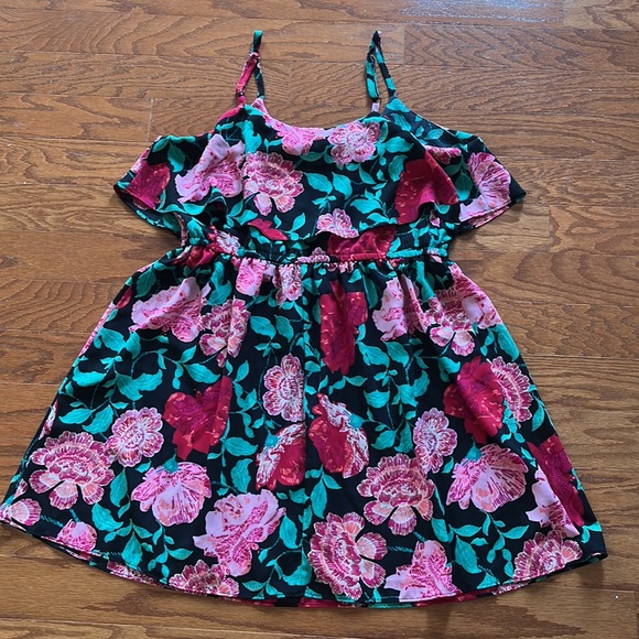 Elle Size Large Floral Print Dress - Picture 7 of 7